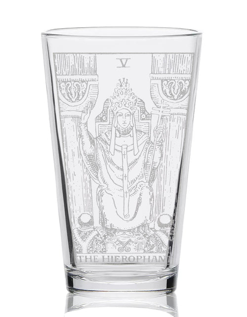 Load image into Gallery viewer, RIDER-WAITE TAROT CARD Pint Glasses by LumEngrave
