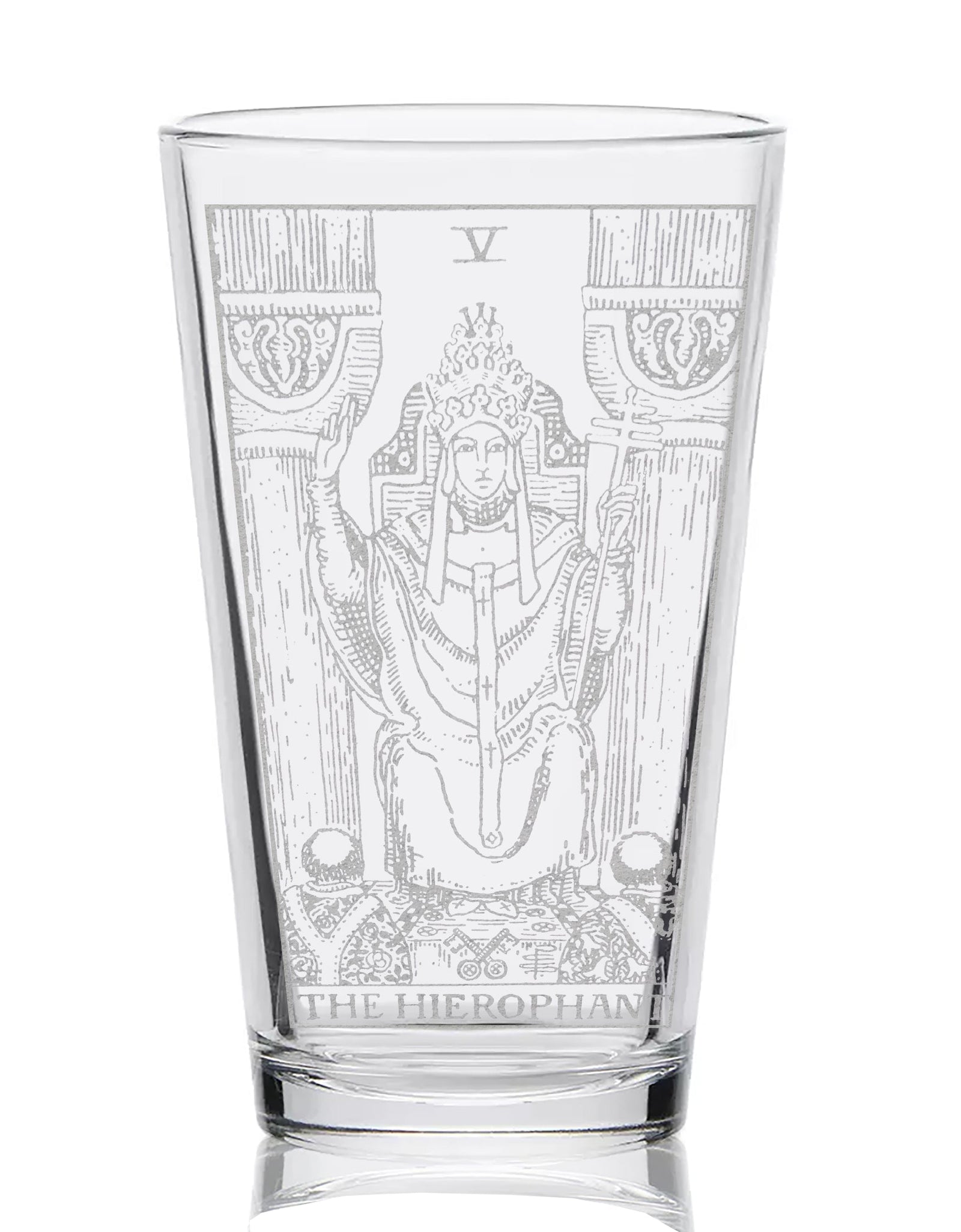 RIDER-WAITE TAROT CARD Pint Glasses by LumEngrave