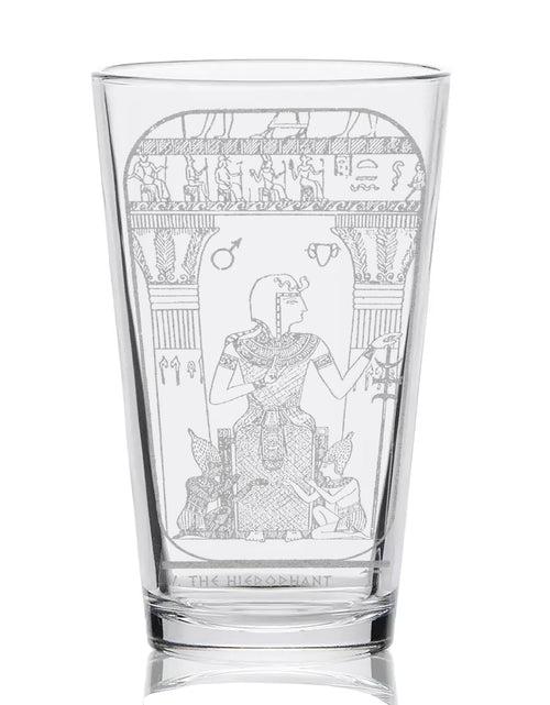 Load image into Gallery viewer, EGYPTIAN TAROT CARD Pint Glasses by LumEngrave
