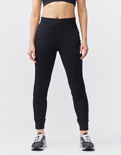 Load image into Gallery viewer, Valia Women's Black Jogger Pants
