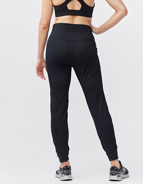 Load image into Gallery viewer, Valia Women's Black Jogger Pants
