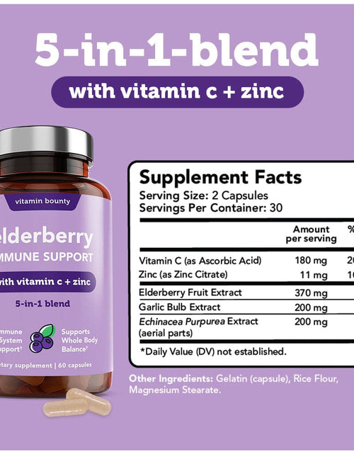 Load image into Gallery viewer, Elderberry Immune Support by Vitamin Bounty
