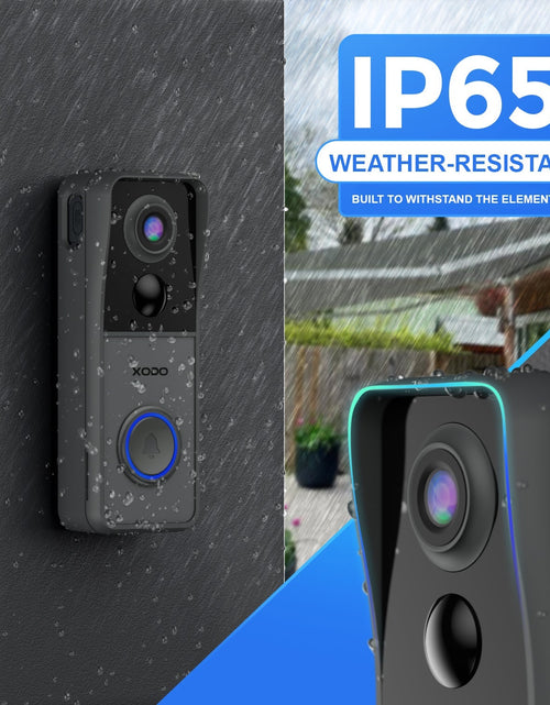 Load image into Gallery viewer, Xodo VD2 Smart Wifi Wireless Video Doorbell with 2K QHD Camera and Chime by Contixo
