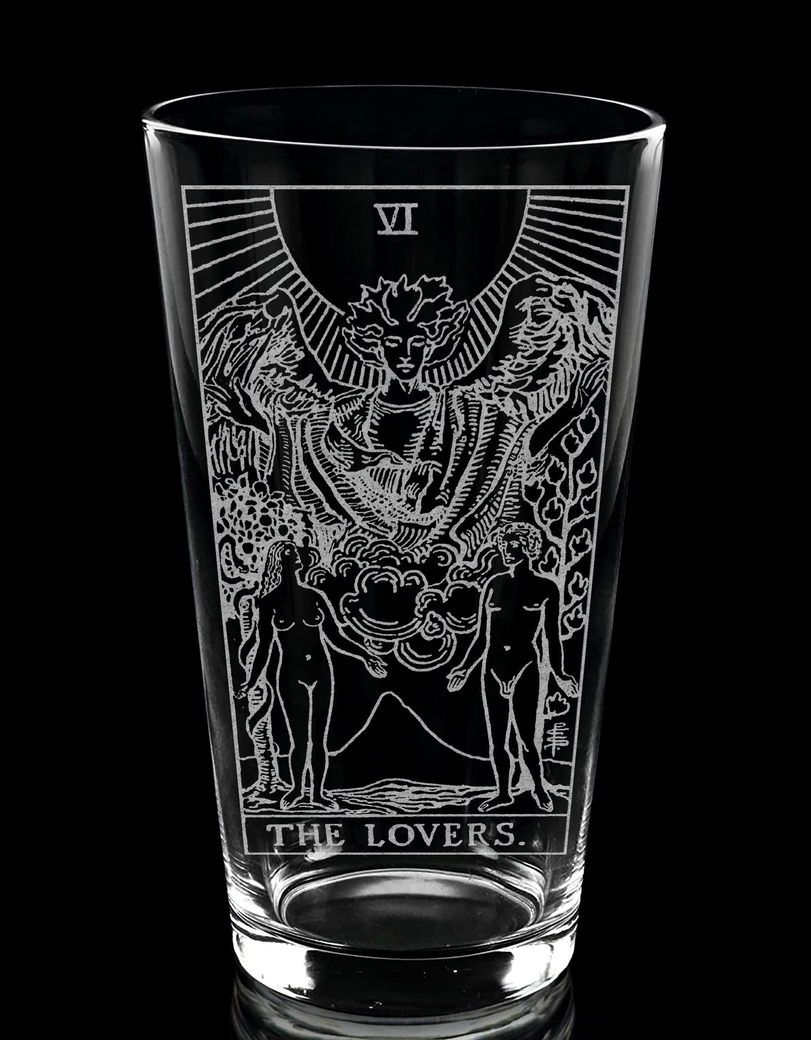 RIDER-WAITE TAROT CARD Pint Glasses by LumEngrave