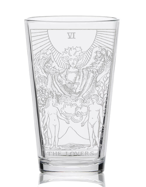 Load image into Gallery viewer, RIDER-WAITE TAROT CARD Pint Glasses by LumEngrave
