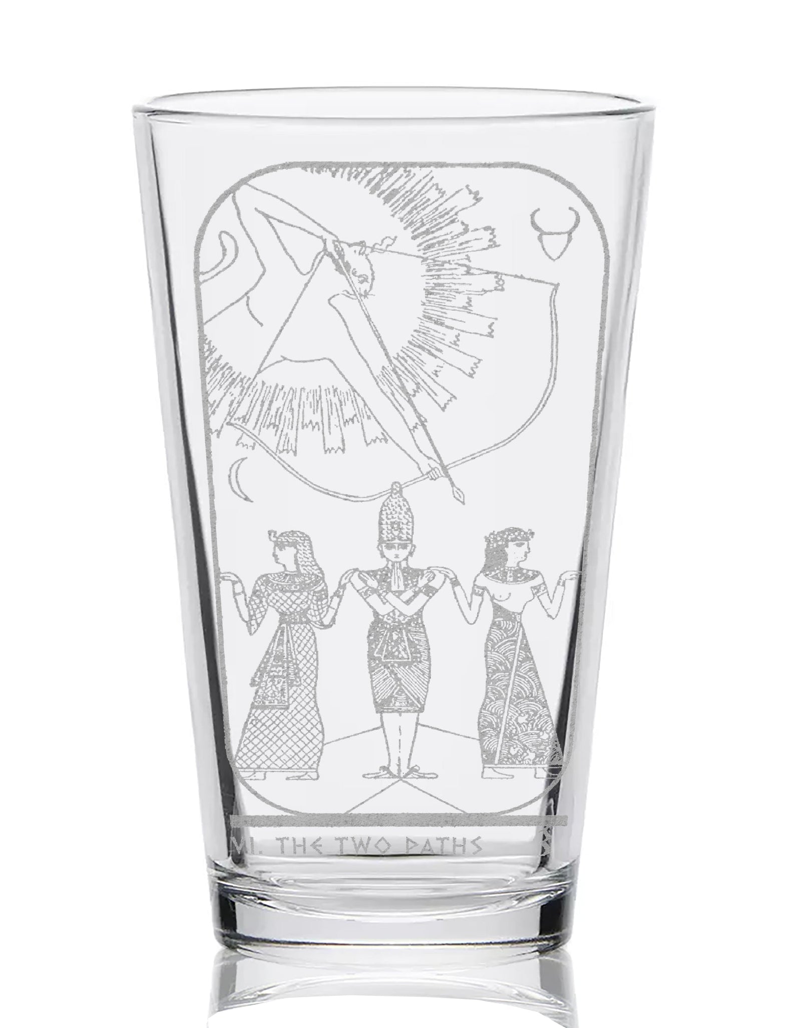 EGYPTIAN TAROT CARD Pint Glasses by LumEngrave
