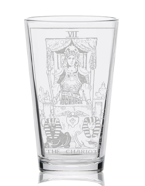 Load image into Gallery viewer, RIDER-WAITE TAROT CARD Pint Glasses by LumEngrave
