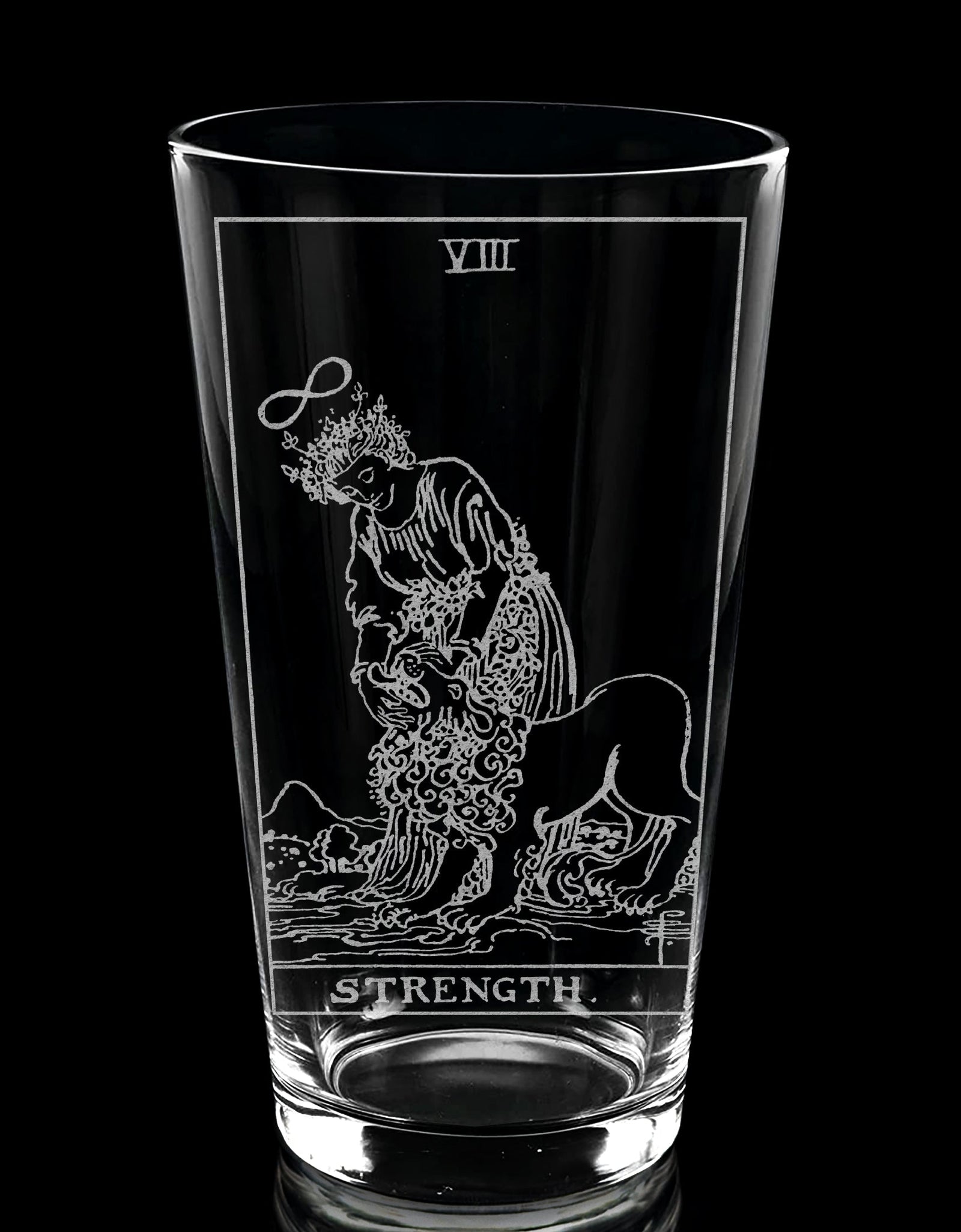 RIDER-WAITE TAROT CARD Pint Glasses by LumEngrave