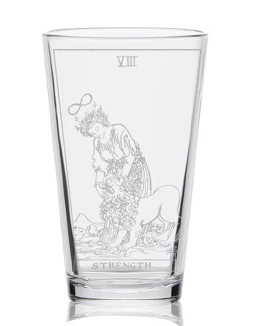 Load image into Gallery viewer, RIDER-WAITE TAROT CARD Pint Glasses by LumEngrave
