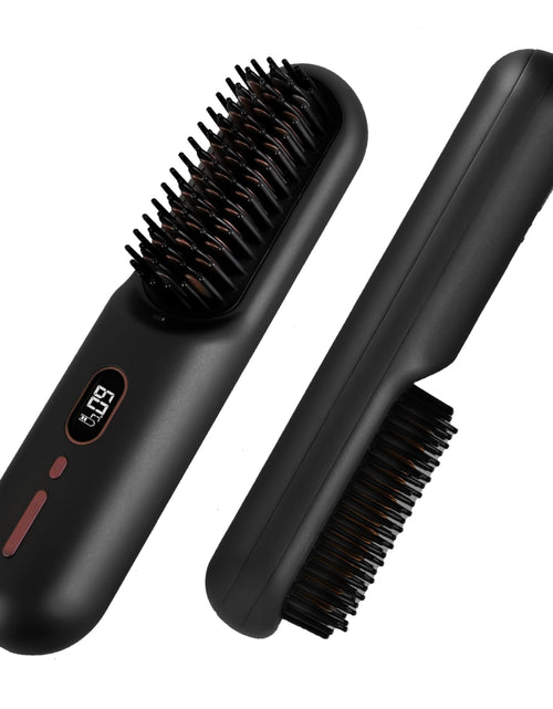 Load image into Gallery viewer, Cordless Ionic Hair Straightener: Mini, Rechargeable, 12 Heat Levels, Anti-Scald - Black
