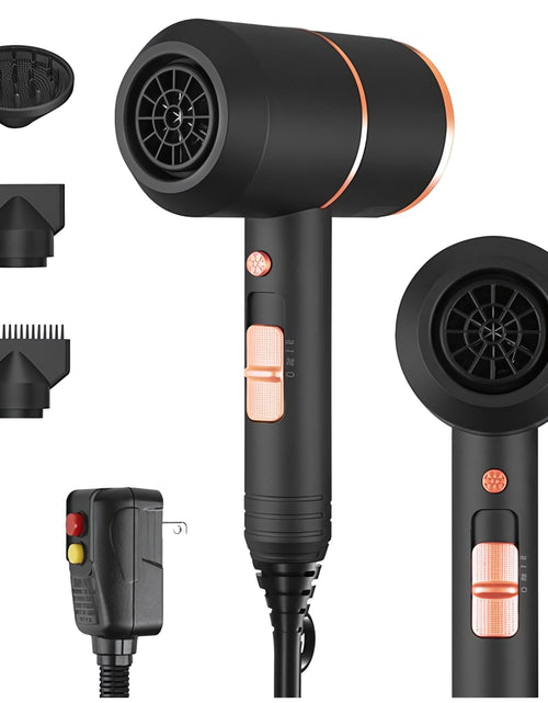 Load image into Gallery viewer, 1800W Compact Hair Dryer with Cool/Hot Settings &amp; Nozzles
