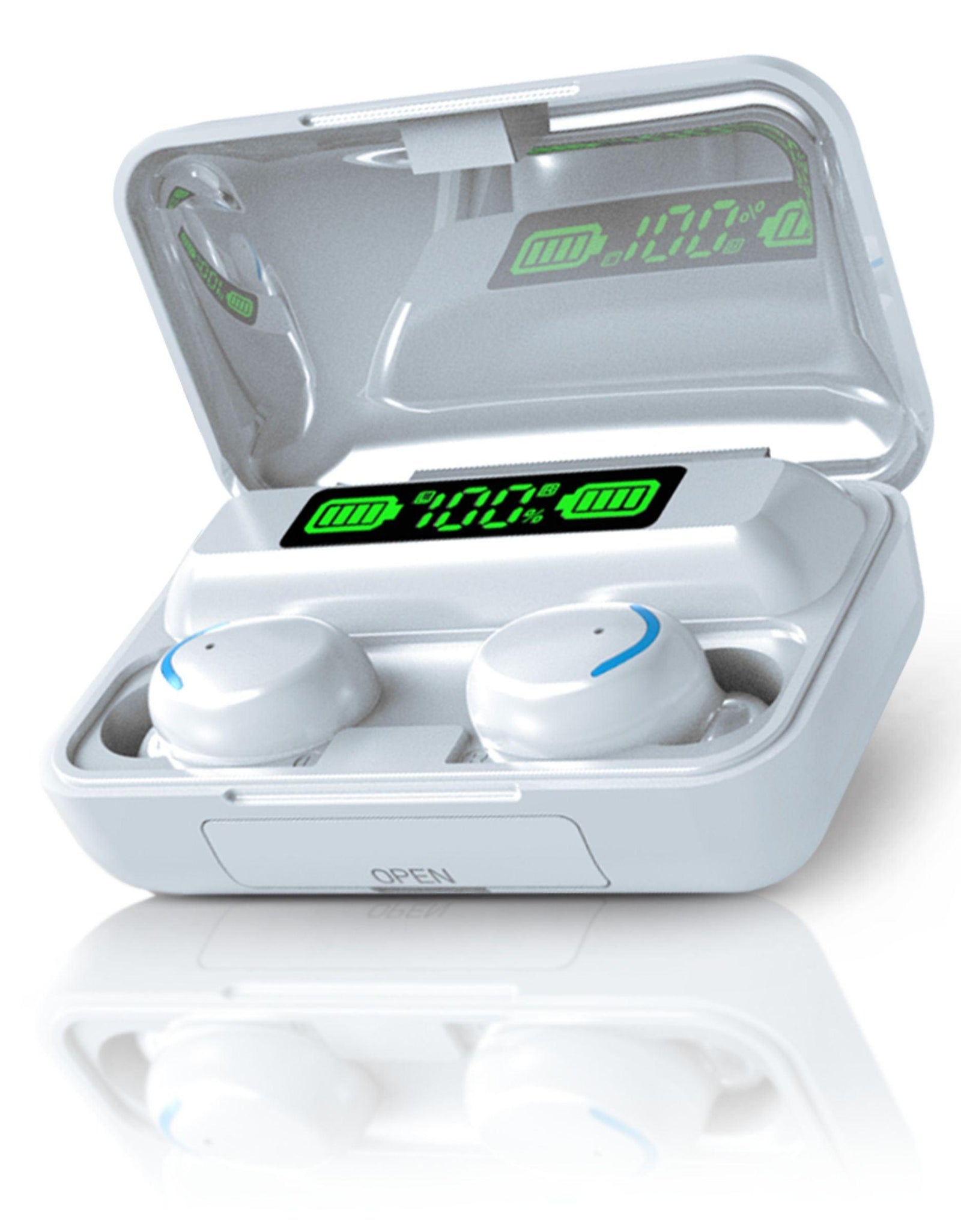 TWS Wireless Earbuds – Bluetooth 5.1 HiFi Stereo Noise-Cancelling Earphones with Touch Control, Built-in HD Mic, and Charging Case