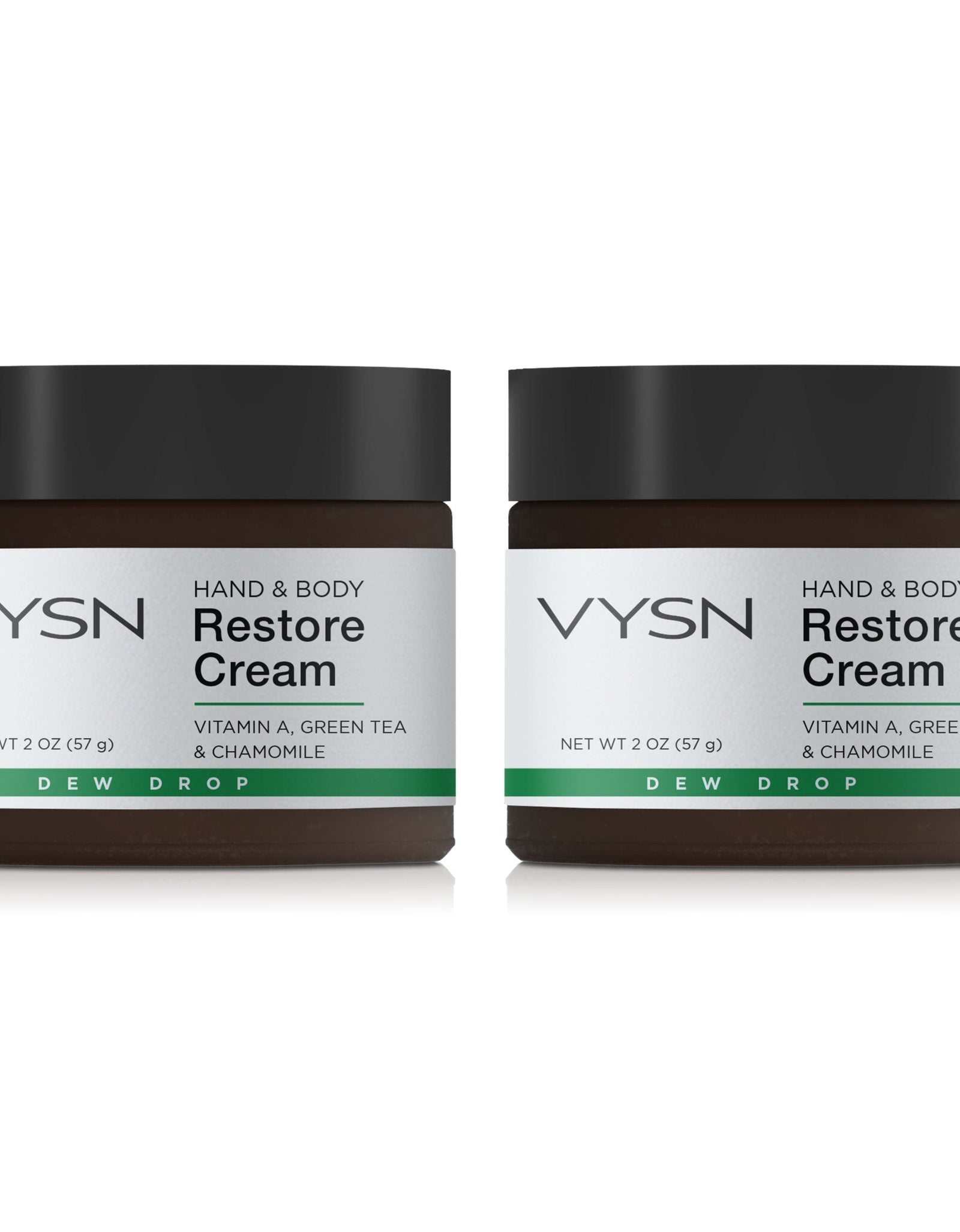 Hand & Body Restore Cream - Vitamin A, Green Tea & Chamomile - 2-Pack -  2 oz
