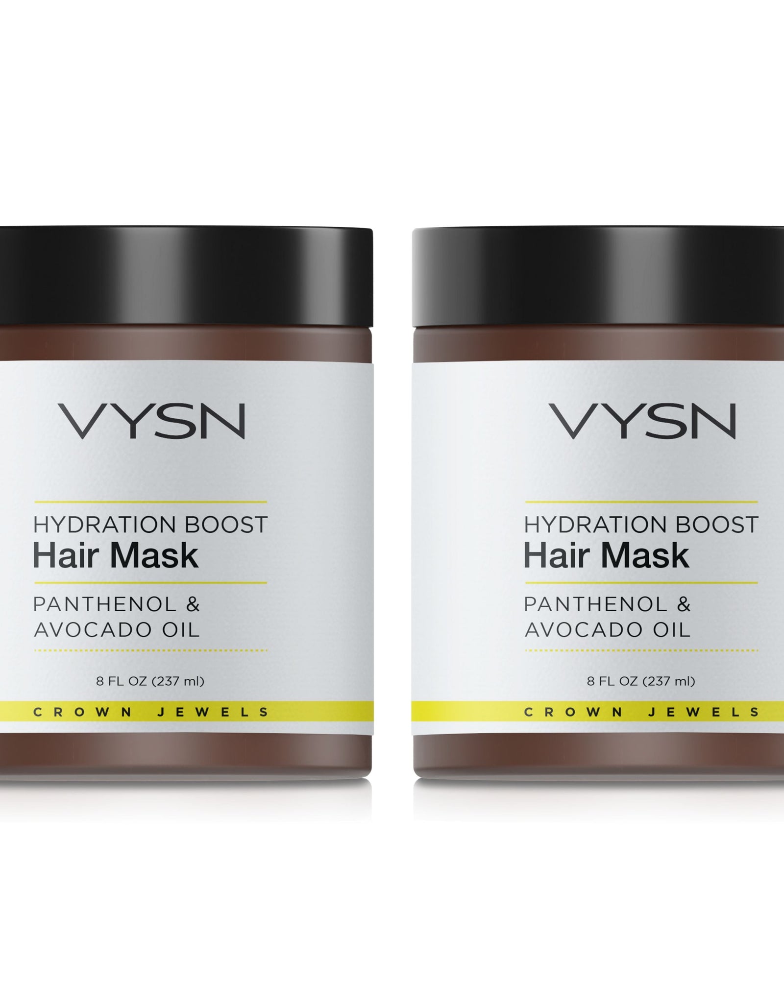 Hydration Boost Hair Mask - Panthenol & Avocado Oil - 2-Pack -  8 oz