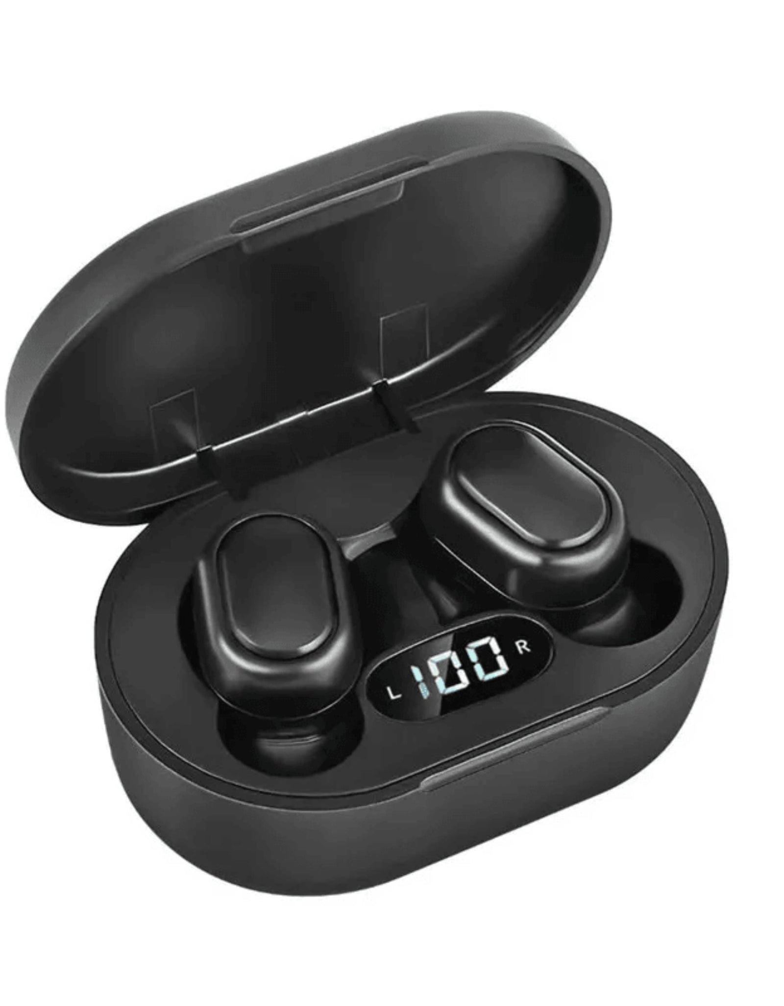 TWS Bluetooth Earbuds with One-Step Pairing and LED Battery Display
