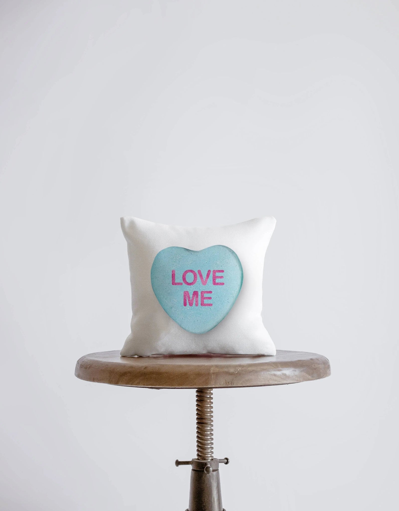 Valentines Candy Mini Pillow Set | 8x8 Pillow Covers | Valentine card motifs | Throw Pillow | Love is Love | I Love You | I Love You Gifts by UniikPillows