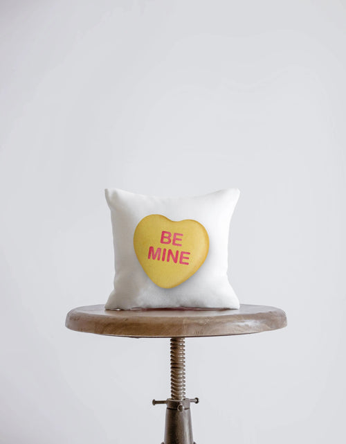 Load image into Gallery viewer, Valentines Candy Mini Pillow Set | 8x8 Pillow Covers | Valentine card motifs | Throw Pillow | Love is Love | I Love You | I Love You Gifts by UniikPillows
