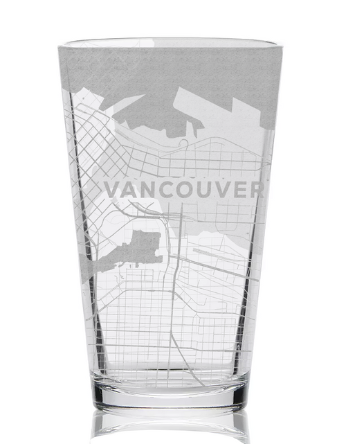 Load image into Gallery viewer, CITY STREET MAP Pint Glasses by LumEngrave
