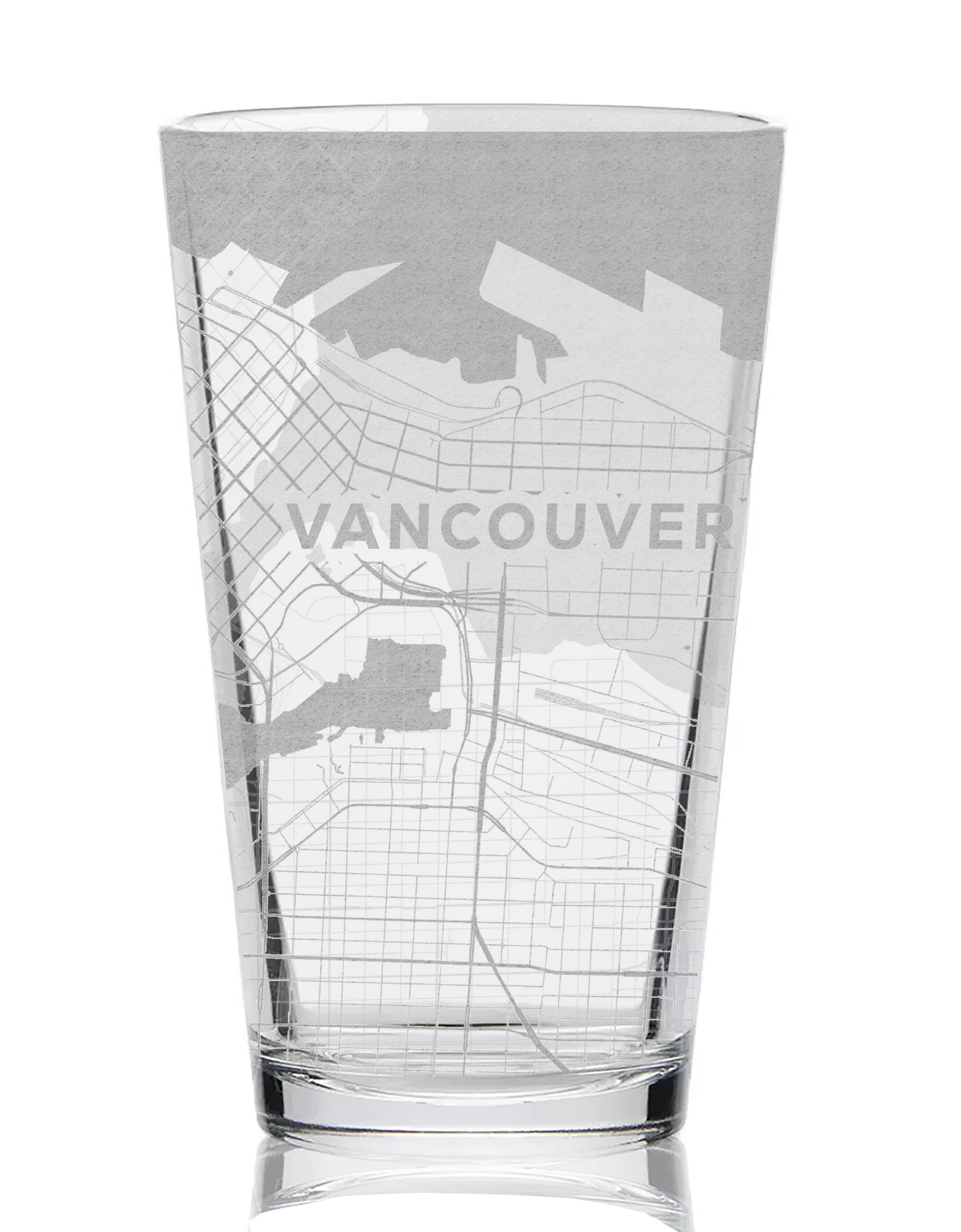 CITY STREET MAP Pint Glasses by LumEngrave