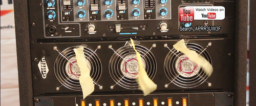 Load image into Gallery viewer, GRIFFIN Rackmount Cooling Fan - 3U Ultra-Quiet Triple Exhaust Fans, Keep Studio Audio Equipment Gear Cool - Rack Mount on Network IT System Server by GeekStands.com
