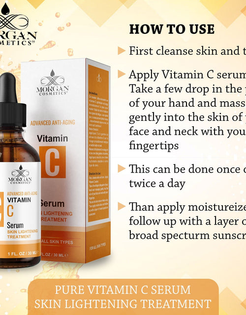 Load image into Gallery viewer, Vitamin C Serum 1 oz by Morgan Cosmetics
