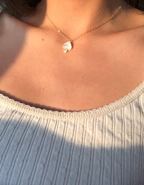 Load image into Gallery viewer, Vintage Mushroom Pearl Necklace by Urth and Sea
