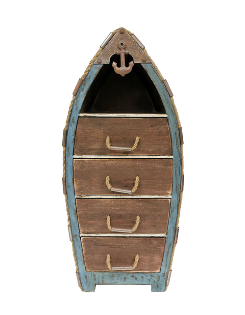 Load image into Gallery viewer, Solid wood boat shaped cabinet with drawers by Peterson Housewares &amp; Artwares
