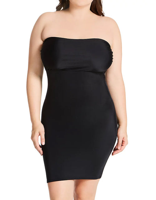 Load image into Gallery viewer, InstantFigure Shapewear Strapless Slimming Curvy Dress with Empire Waist WBD036C by InstantFigure INC
