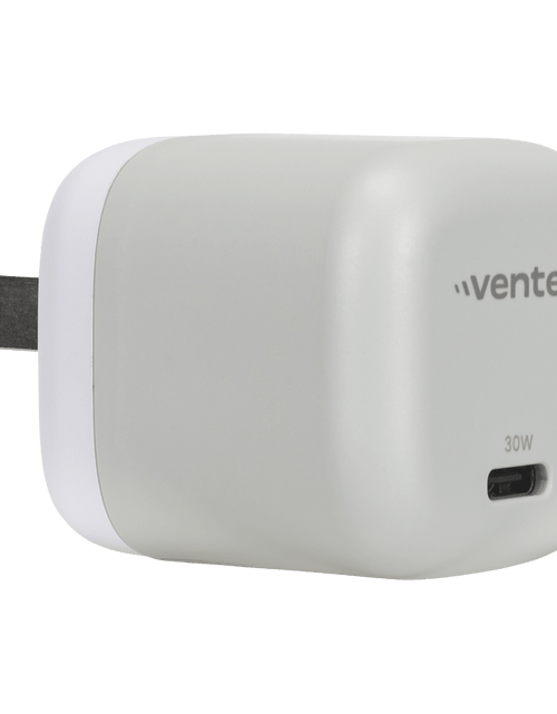 Load image into Gallery viewer, Ventev 30W PD PPS USB C GaN Mini Wall Charger Gray, White by Ventev
