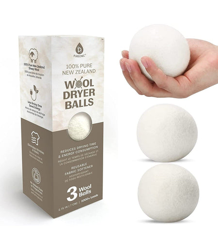 100% Pure New Zealand Wool Dryer Balls by Pursonic