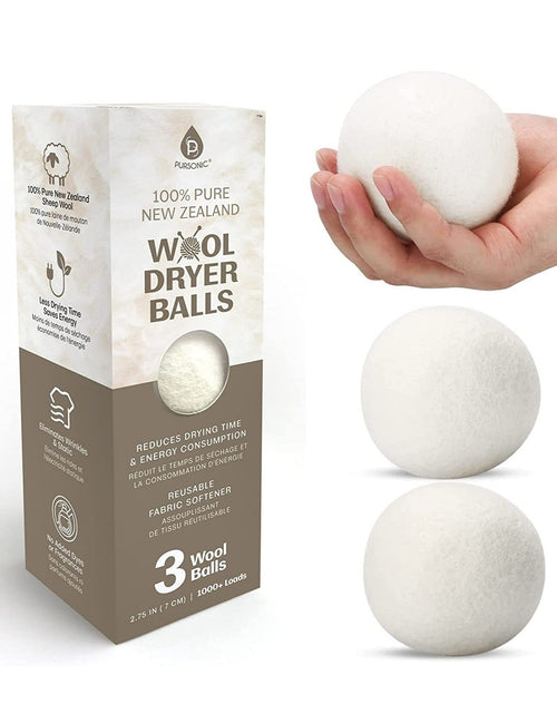 Load image into Gallery viewer, 100% Pure New Zealand Wool Dryer Balls by Pursonic

