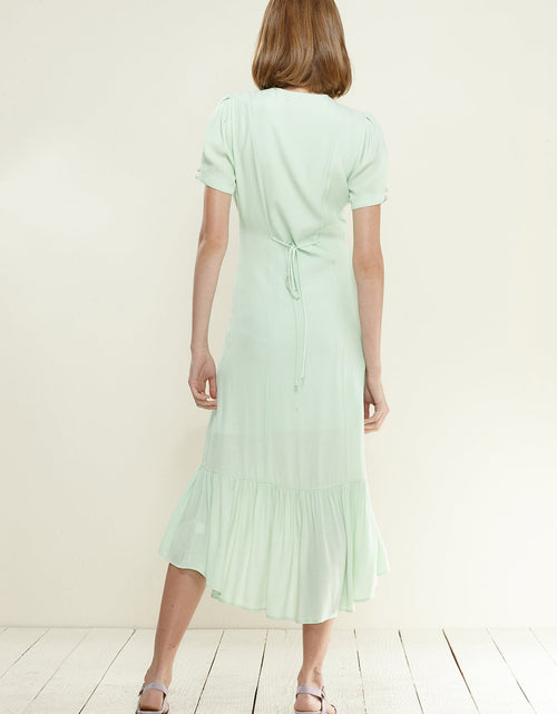Load image into Gallery viewer, V-Neck Mermaid Button Down Maxi Dress by Shop at Konus

