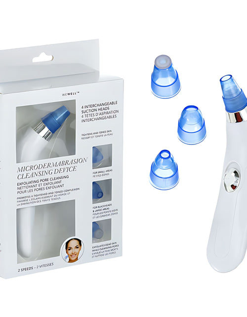 Load image into Gallery viewer, Microdermabrasion Pore Cleansing Device with 4 Interchangeable Suction Heads
