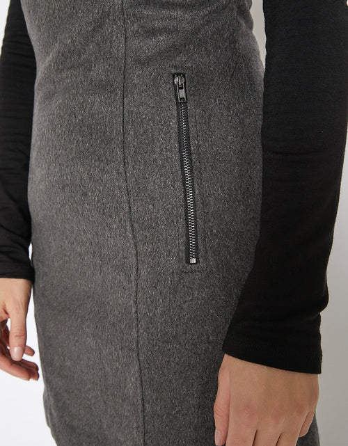 Load image into Gallery viewer, Brushed Wool V-Neck Tank Mini Dress by Shop at Konus
