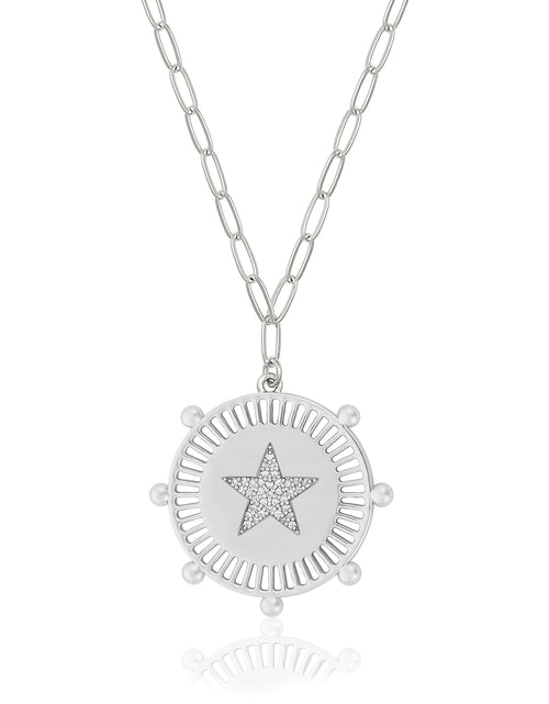 Load image into Gallery viewer, SALE Star Medallion Necklace by Jennifer Miller Jewelry
