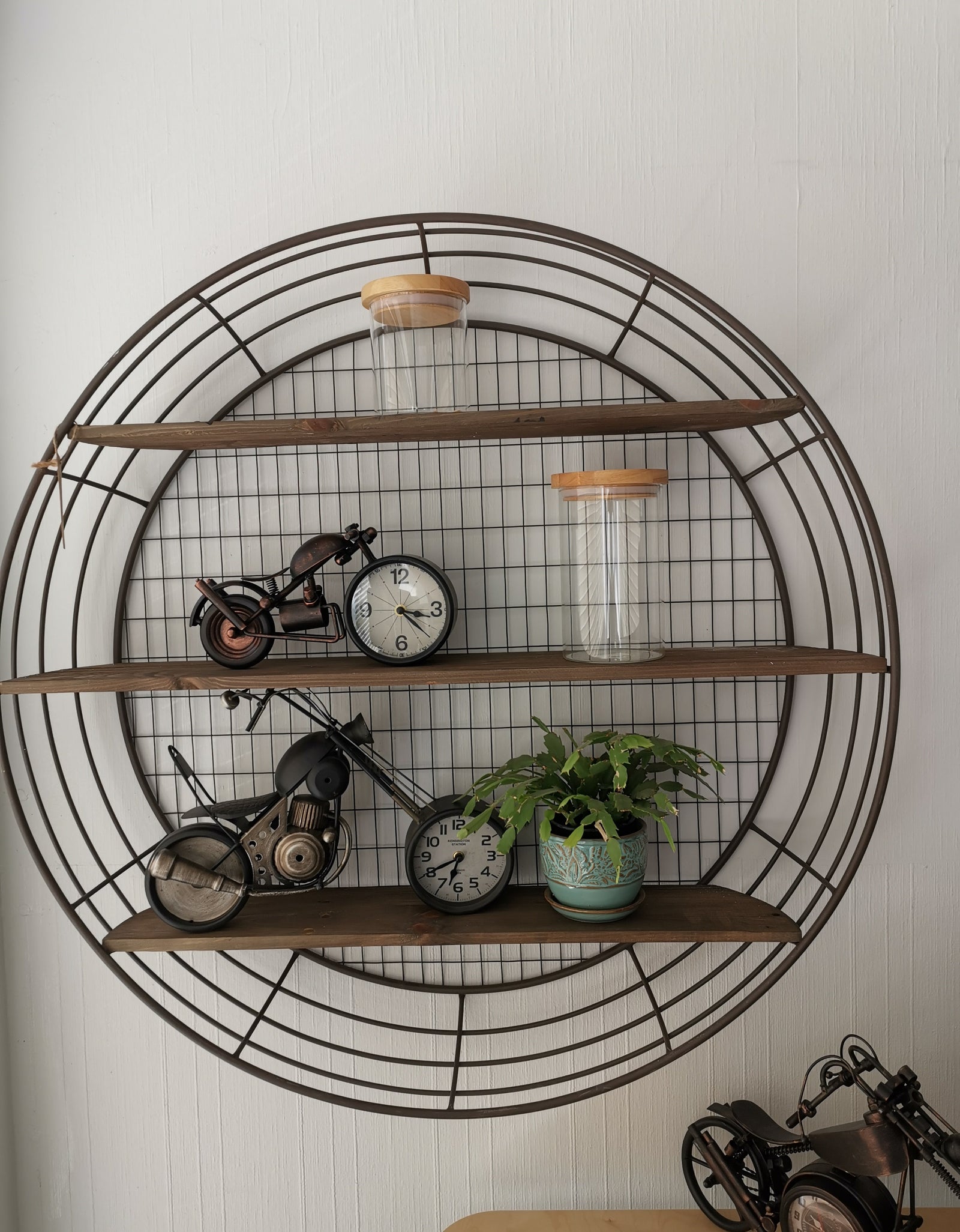Table clock - Motorcycle Table Clock by Peterson Housewares & Artwares
