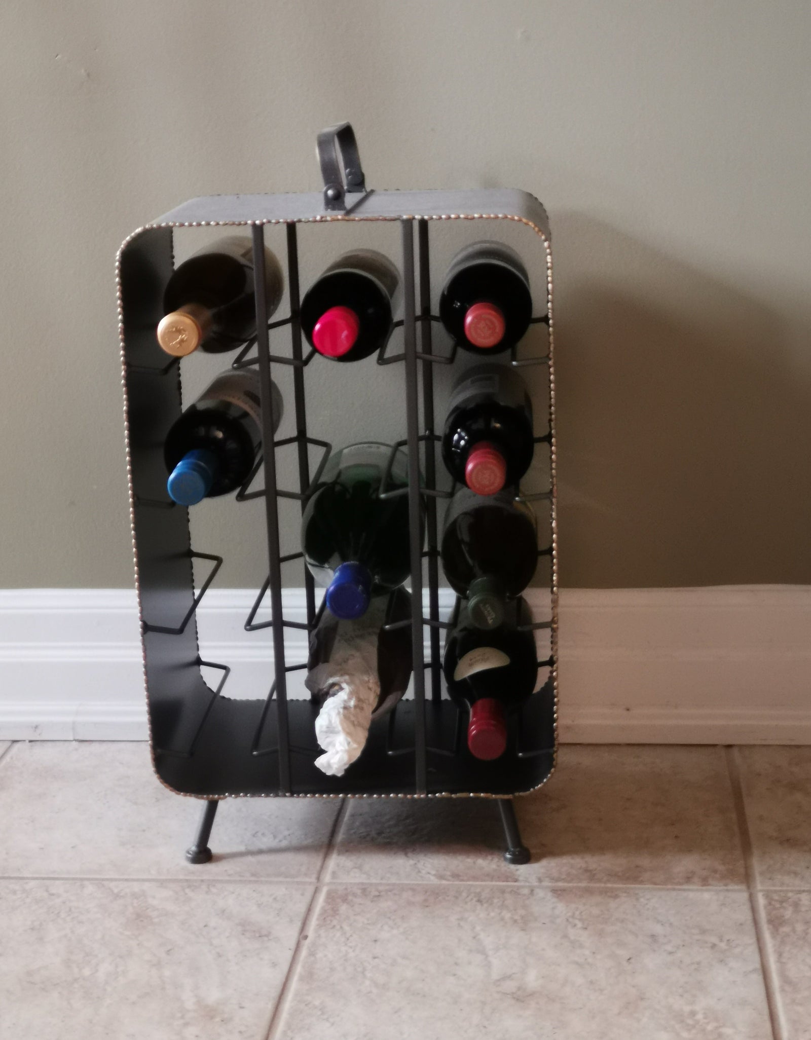 Floor Rack - Metal wine rack by Peterson Housewares & Artwares