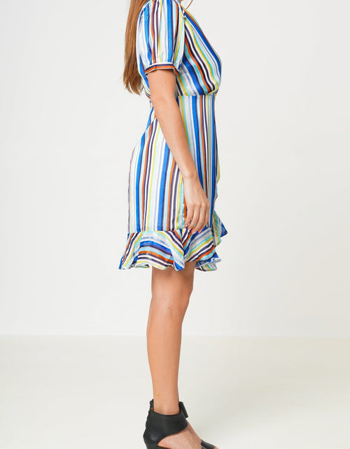 Load image into Gallery viewer, Multi-color Ruched Dress in Beach by Shop at Konus
