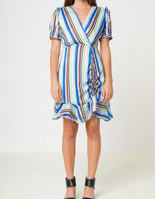 Load image into Gallery viewer, Multi-color Ruched Dress in Beach by Shop at Konus
