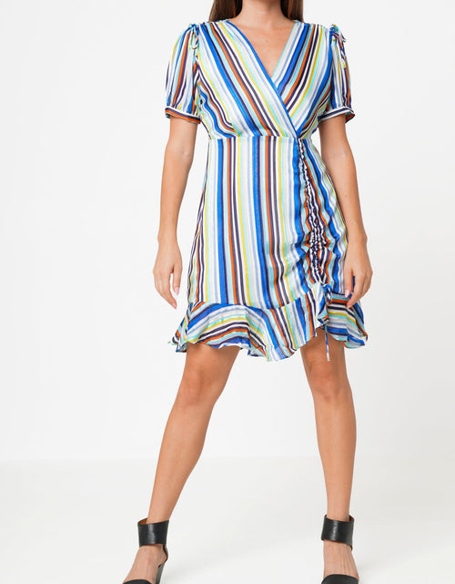 Load image into Gallery viewer, Multi-color Ruched Dress in Beach by Shop at Konus
