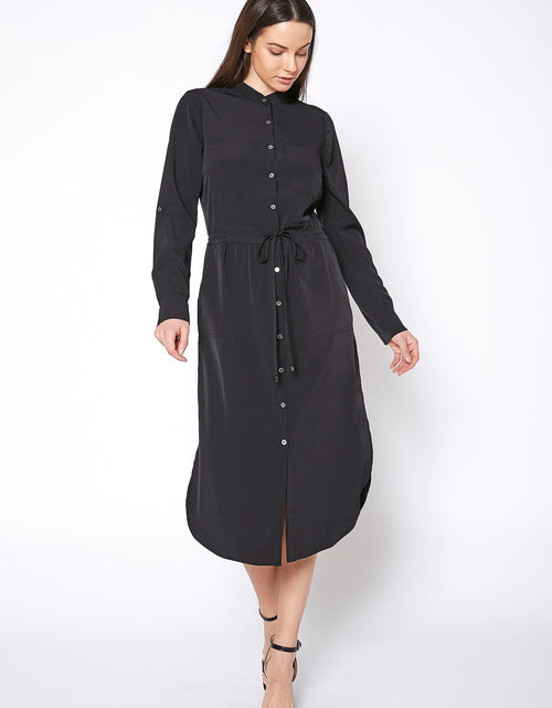 Load image into Gallery viewer, Women's Long Mock Neck Shirt Dress by Shop at Konus
