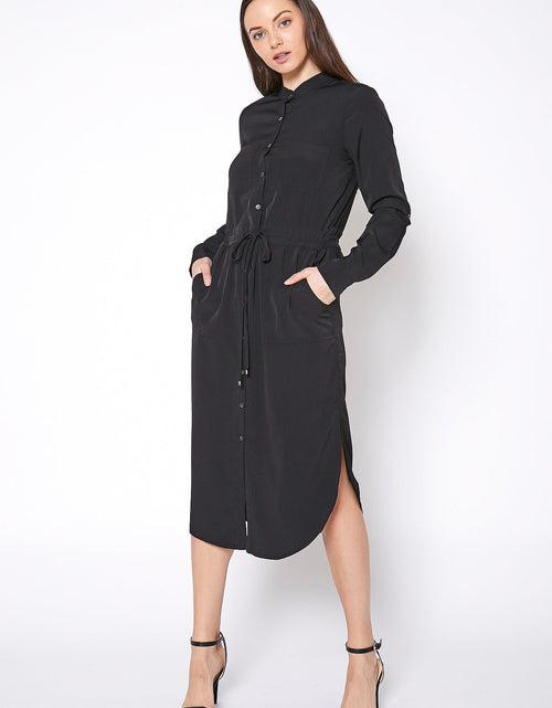 Load image into Gallery viewer, Women's Long Mock Neck Shirt Dress by Shop at Konus
