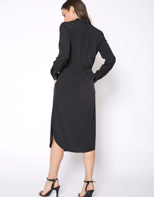 Load image into Gallery viewer, Women's Long Mock Neck Shirt Dress by Shop at Konus
