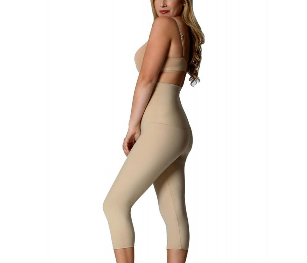 InstantFigure Curvy Hi-Waist Double Control Capri Leggings WPL017C by InstantFigure INC
