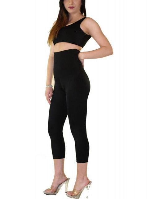 Load image into Gallery viewer, InstantFigure Hi-Waist Double Control Capri Leggings WPL017 by InstantFigure INC
