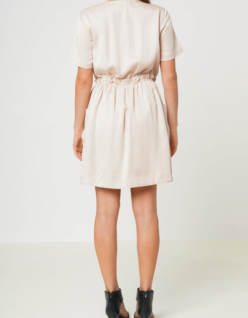 Load image into Gallery viewer, Women's Short Sleeve Utility Dress in Sand by Shop at Konus
