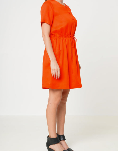 Load image into Gallery viewer, Women's Short Sleeve Utility Dress in Poppy by Shop at Konus

