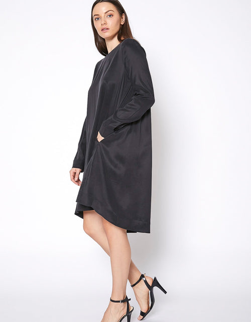 Load image into Gallery viewer, Women's Basic Long Sleeve Crew Neck Dress by Shop at Konus
