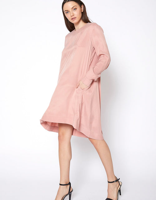 Load image into Gallery viewer, Women's Basic Long Sleeve Crew Neck Dress by Shop at Konus
