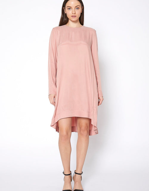 Load image into Gallery viewer, Women's Basic Long Sleeve Crew Neck Dress by Shop at Konus
